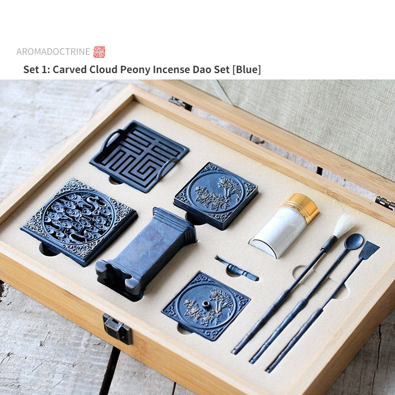 Pure Copper Burning Blue Incense Burner Kits Home Entry Fragrance Incense Seal Tool DIY Incense Making Kit Incense Mold Tool acacuss
