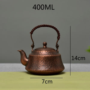 Pure Copper Tea Kettle Handmade Teapot Retro Pot for Kung Fu Tea Teaware Teapot and cup acacuss