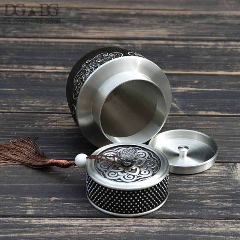 Pure Tin Urn Ashes For Human Large Capacity Cremation Urns Ash Casket Funeral Keepsake Memory Cremation Souvenirs Gift Custom acacuss