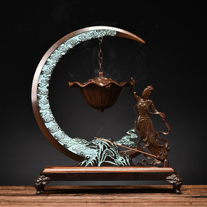 Pure copper aromatherapy furnace indoor hanging incense burner household large incense insert line incense burner ornaments acacuss