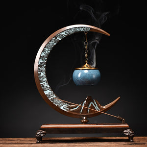 Pure copper aromatherapy furnace indoor hanging incense burner household large incense insert line incense burner ornaments acacuss