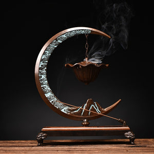 Pure copper aromatherapy furnace indoor hanging incense burner household large incense insert line incense burner ornaments acacuss