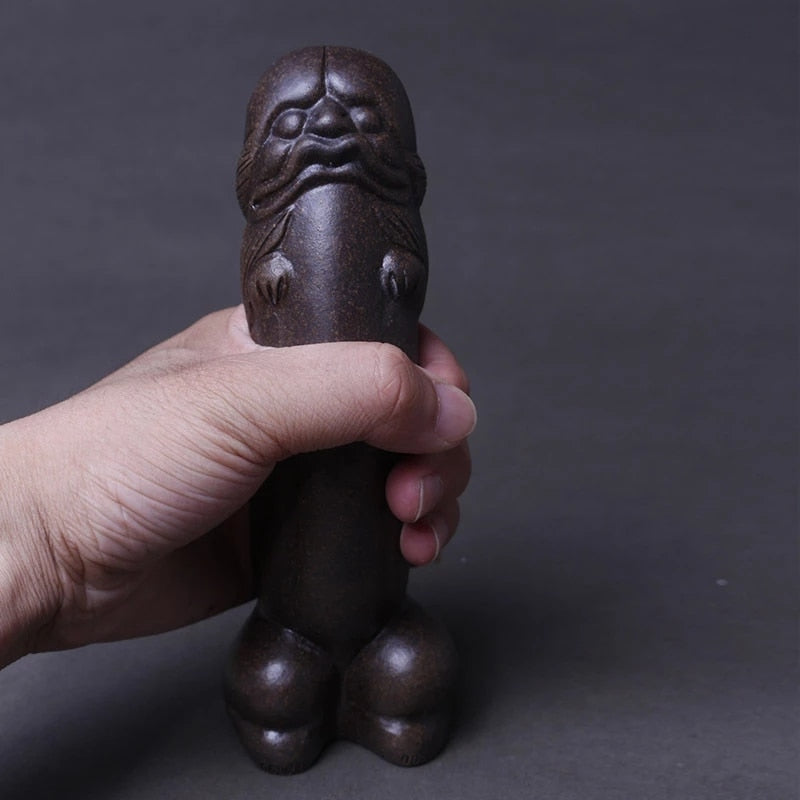 Purple Clay Lucky Mascot Tea Pet Accessories Handicraft Home Decoration Business Women Love Gift Furnishing Articles acacuss