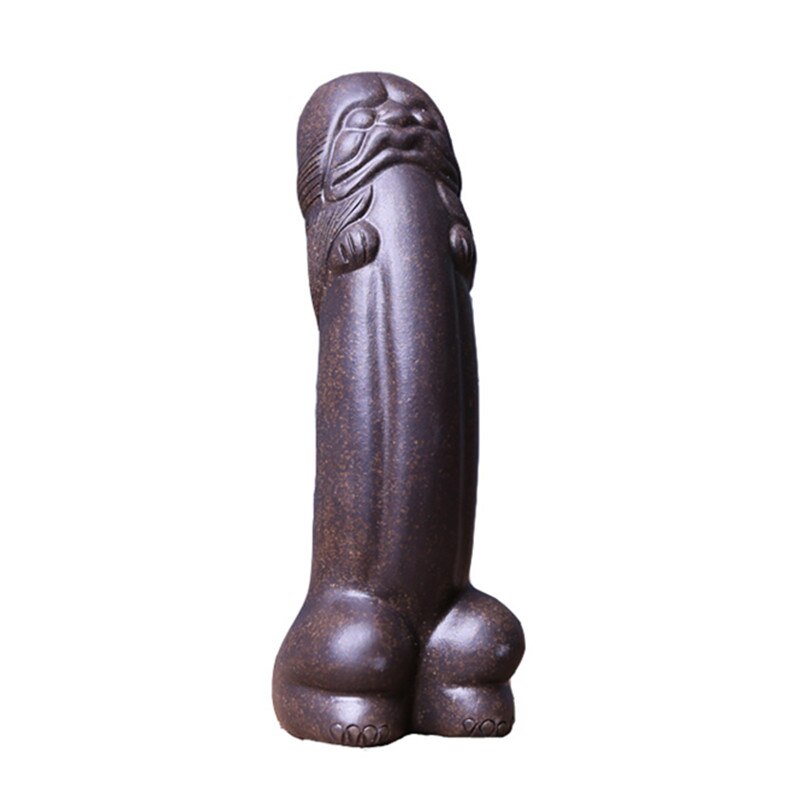 Purple Clay Lucky Mascot Tea Pet Accessories Handicraft Home Decoration Business Women Love Gift Furnishing Articles acacuss