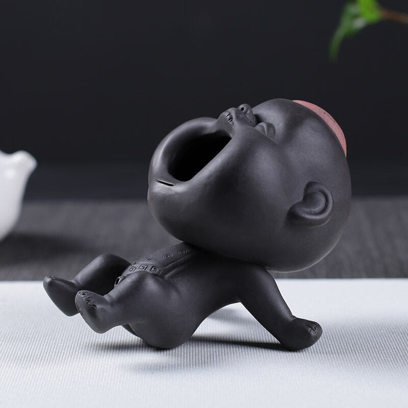 Purple Sand Tea Pet Decoration Boutique Can Raise Water Spray Urinary Children Creative Handmade Tea To Play with Children's Tea acacuss