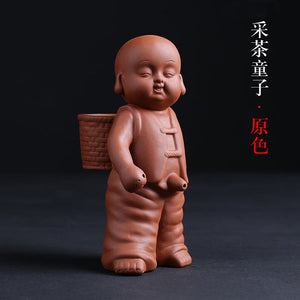 Purple Sand Tea Pet Decoration Boutique Can Raise Water Spray Urinary Children Creative Handmade Tea To Play with Children's Tea acacuss