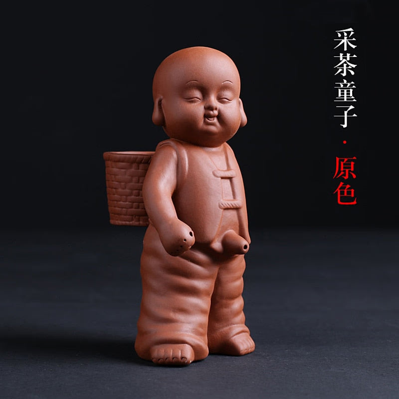 Purple Sand Tea Pet Decoration Boutique Can Raise Water Spray Urinary Children Creative Handmade Tea To Play with Children's Tea acacuss