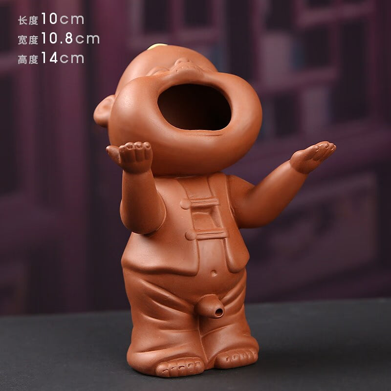 Purple Sand Tea Pet Decoration Boutique Can Raise Water Spray Urinary Children Creative Handmade Tea To Play with Children's Tea acacuss