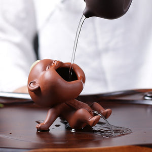 Purple Sand Tea Pet Decoration Boutique Can Raise Water Spray Urinary Children Creative Handmade Tea To Play with Children's Tea acacuss