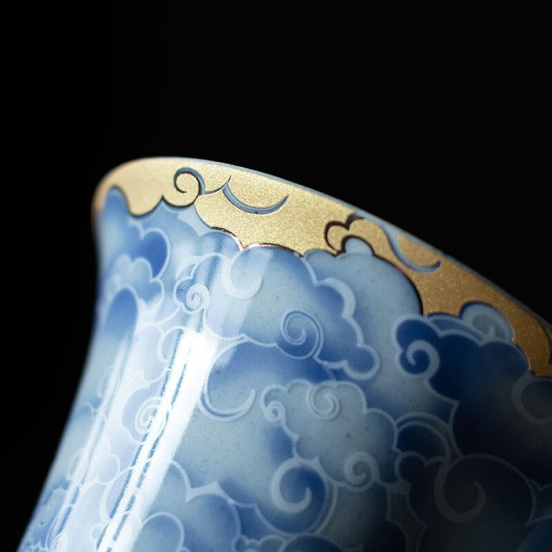 Qingyun Moon Cover Bowl Handmade Kiln Baked Colorful Ceramic Three-Force Cover Bowl Household Kung Fu Tea Cup Gaiwan Tea Set acacuss