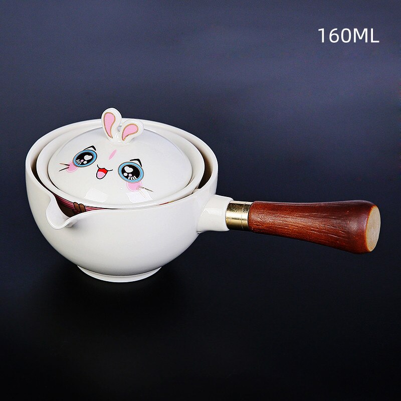 Rabbit Chinese Kung Fu Tea set Travel Tea set Ceramic Portable Tea set Teapot Tea Maker Infuser Teacup Cup for Tea acacuss