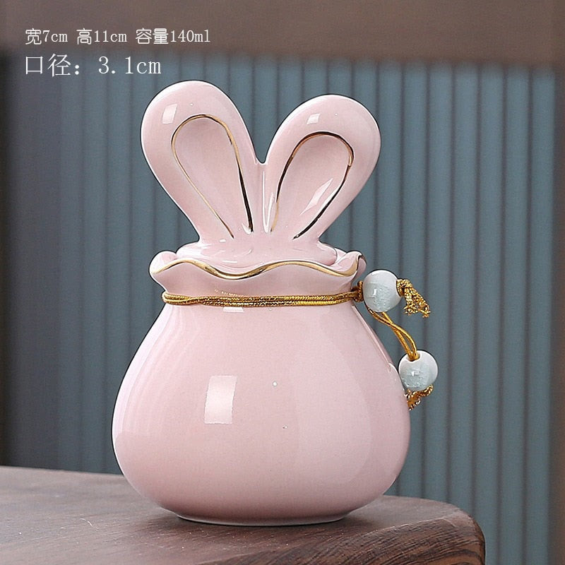 Rabbit Funeral Hurne Ceramics Pet Ashes Cat Pet Urn Personalized Urn for Pets Animal Funeral Urnas for Human Ashes Dog Memorial acacuss