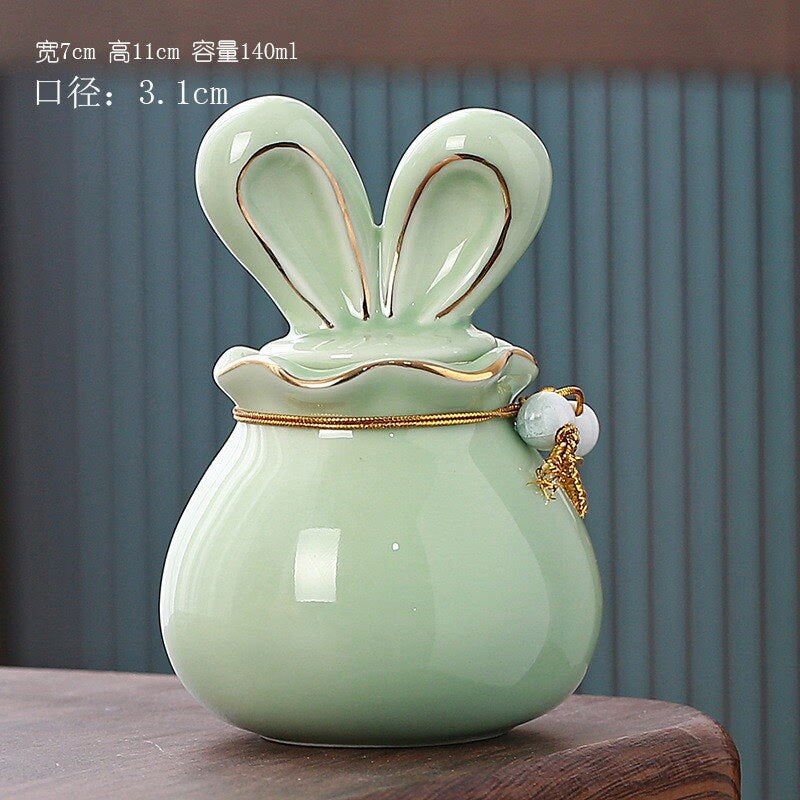 Rabbit Funeral Hurne Ceramics Pet Ashes Cat Pet Urn Personalized Urn for Pets Animal Funeral Urnas for Human Ashes Dog Memorial acacuss