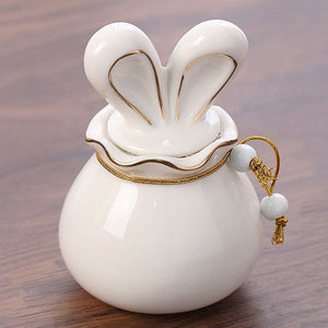 Rabbit Funeral Hurne Ceramics Pet Ashes Cat Pet Urn Personalized Urn for Pets Animal Funeral Urnas for Human Ashes Dog Memorial acacuss