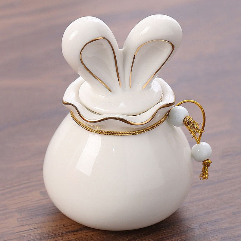 Rabbit Funeral Hurne Ceramics Pet Ashes Cat Pet Urn Personalized Urn for Pets Animal Funeral Urnas for Human Ashes Dog Memorial acacuss