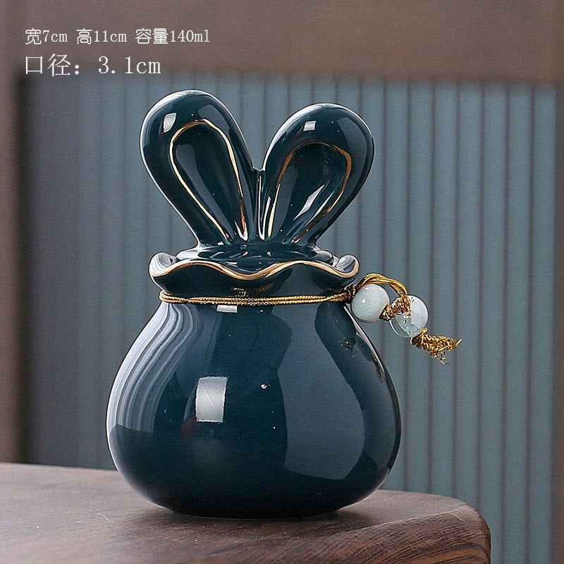 Rabbit Funeral Hurne Ceramics Pet Ashes Cat Pet Urn Personalized Urn for Pets Animal Funeral Urnas for Human Ashes Dog Memorial acacuss