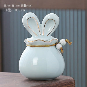 Rabbit Funeral Hurne Ceramics Pet Ashes Cat Pet Urn Personalized Urn for Pets Animal Funeral Urnas for Human Ashes Dog Memorial acacuss
