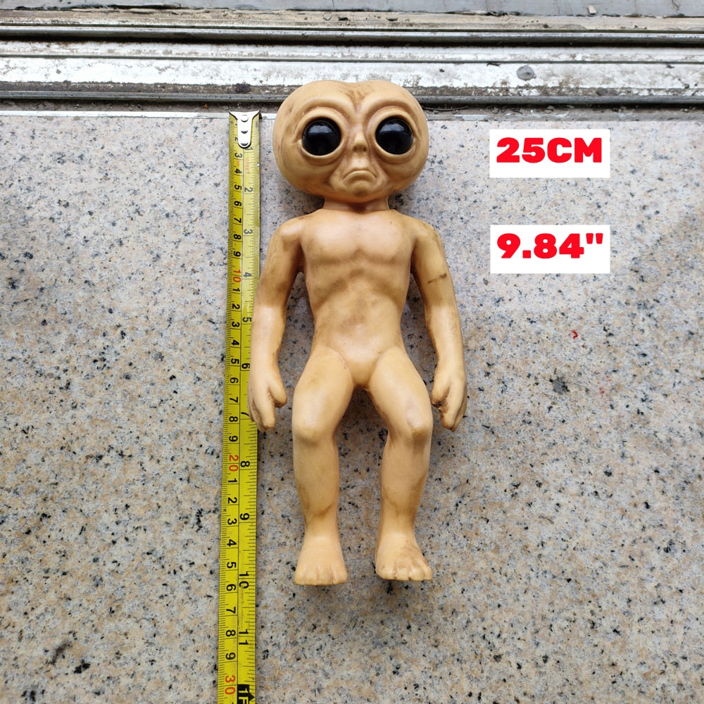 Realistic Full Body Latex Alien Dolls Death Autopsy Prop UFO Roswell Haunted House Lil Mayo Area 51 Halloween Decoration Props acacuss