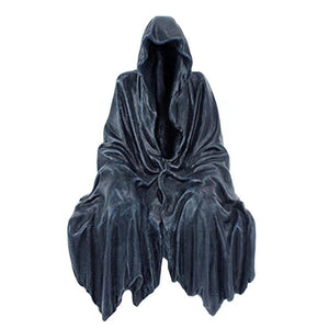 2023 New Reaping Solace The Reaper Sitting Statue Gothic Desktop Resin Black Sculptures For Home Decor Ornament Dropshipping acacuss