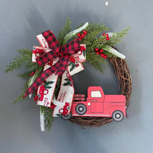 Red Christmas Wreath for Front Door Gold Window Wall Door Christmas Decorations 2023 Garland Ornament Guirnalda Navidad acacuss