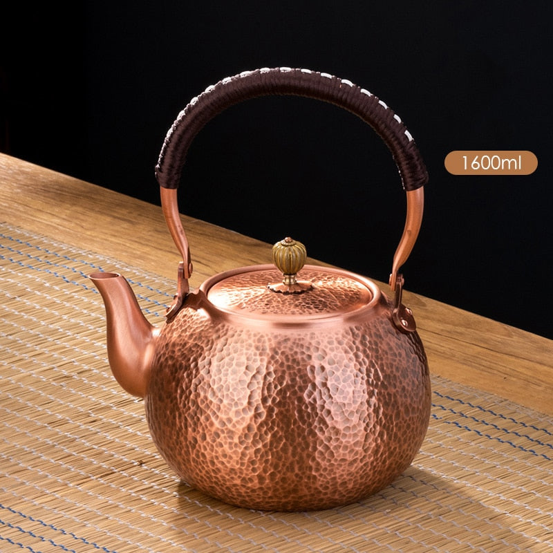 Handmade Copper Tea Cup Set and Teapot, Handmade and Only Copper, Turk –  Let's Send Now