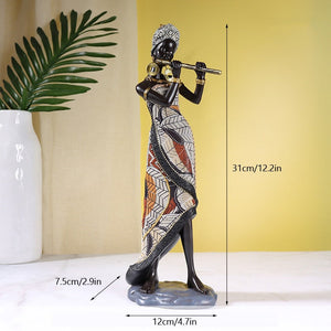 Resin African Exotic Black Mother And Child Statues Retro Figurines for Interior Mother's Day Gift Home Decorations acacuss