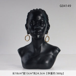 Resin African Exotic Black Mother And Child Statues Retro Figurines for Interior Mother's Day Gift Home Decorations acacuss