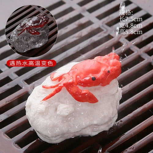 Resin Color Changing Tea Pet Ornaments Supportable Kung Fu Tea Utensils Tea Ceremony Tea Tray Tea Set Kitchen,Dining Bar acacuss