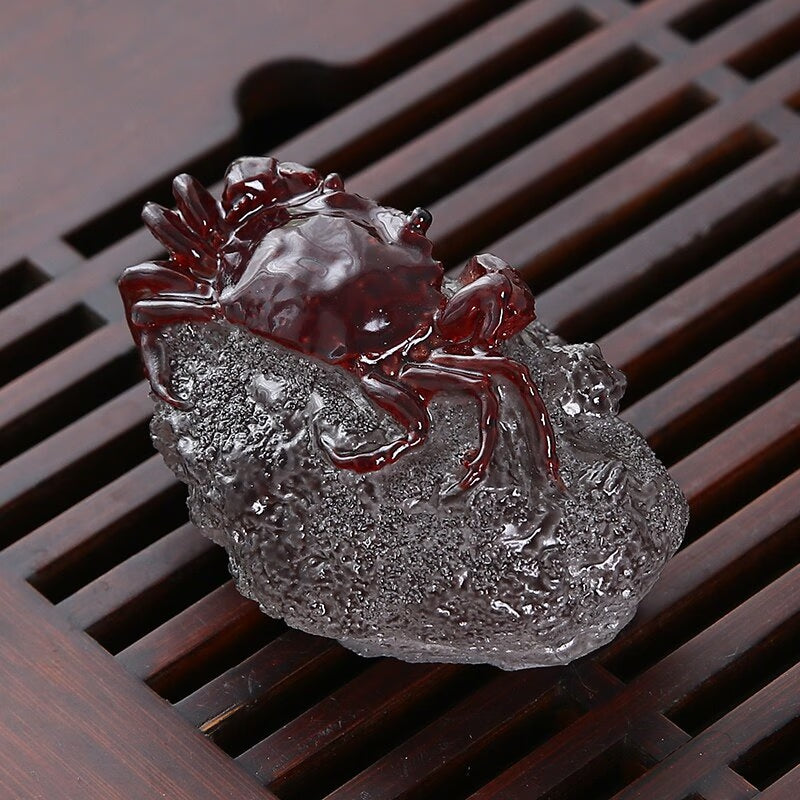 Resin Color Changing Tea Pet Ornaments Supportable Kung Fu Tea Utensils Tea Ceremony Tea Tray Tea Set Kitchen,Dining Bar acacuss