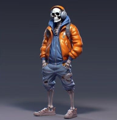 Resin Cool Skeleton Figurines 15cm Sports Ornaments Miniatures Halloween Desk Decorations Festival Gifts Car Decor acacuss