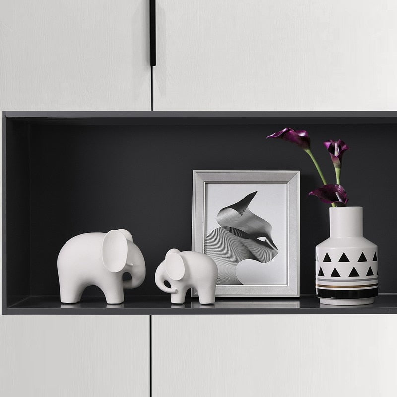 Resin Elephant Decorations, Living Room Office Desk Animal Crafts Relocation New House Decorations Garden Decoration Sculpture acacuss