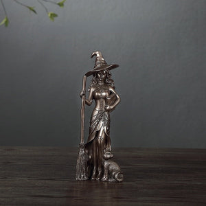 Resin Figurines Witch Decoration Home Room Decoration Accessories Office Desk Decoration Statue Witch Sculpture Home Decor 2023 acacuss