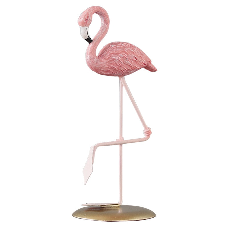 Resin Flamingo Decoration Creative Sculpture Ornament In Living Room Office Desk Gift for Friends Home Decoration acacuss