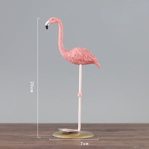 Resin Flamingo Decoration Creative Sculpture Ornament In Living Room Office Desk Gift for Friends Home Decoration acacuss