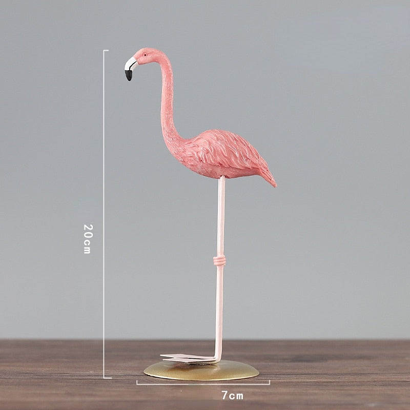 Resin Flamingo Decoration Creative Sculpture Ornament In Living Room Office Desk Gift for Friends Home Decoration acacuss