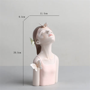Resin LUCKY Deer Elk Figurine Statue Home Living Room Decor Crafts Sculpture Creative Gifts Modern Desktop Ornament acacuss