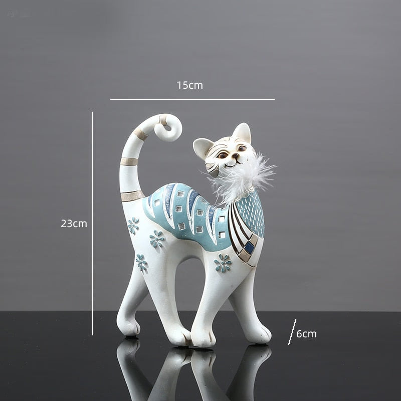 Resin LUCKY Deer Elk Figurine Statue Home Living Room Decor Crafts Sculpture Creative Gifts Modern Desktop Ornament acacuss