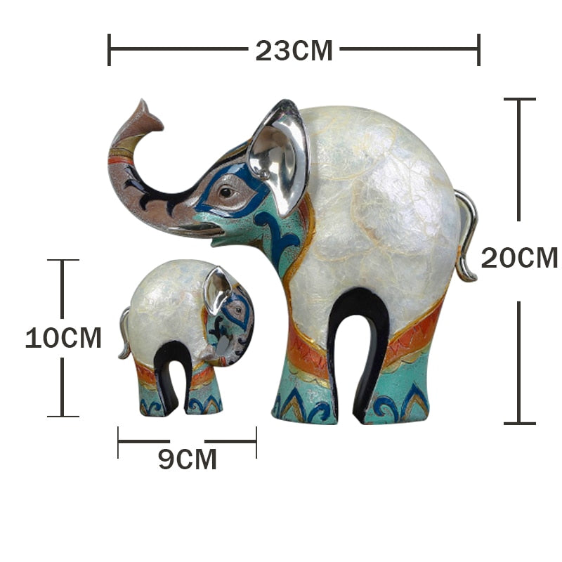 Resin LUCKY Deer Elk Figurine Statue Home Living Room Decor Crafts Sculpture Creative Gifts Modern Desktop Ornament acacuss