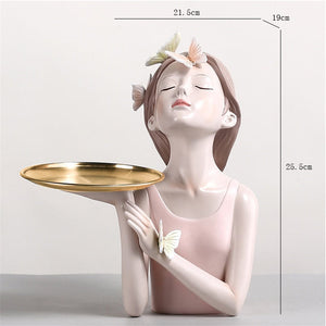 Resin LUCKY Deer Elk Figurine Statue Home Living Room Decor Crafts Sculpture Creative Gifts Modern Desktop Ornament acacuss