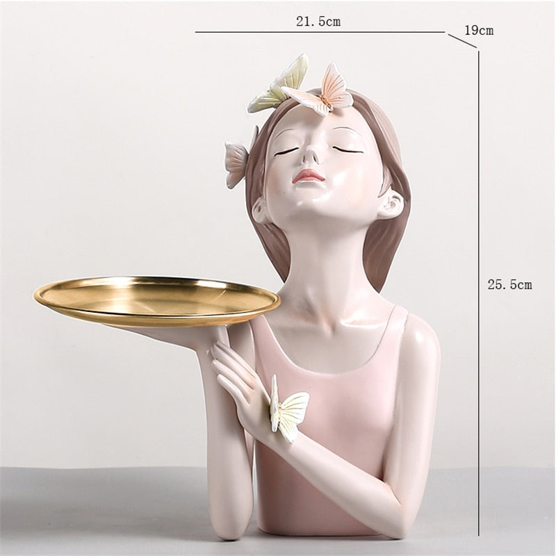 Resin LUCKY Deer Elk Figurine Statue Home Living Room Decor Crafts Sculpture Creative Gifts Modern Desktop Ornament acacuss