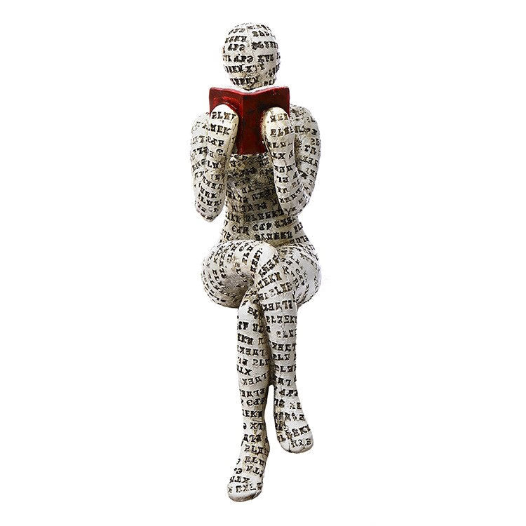 Resin Ornament Statue Figurines Desk Accessories Abstract Art Modern Home Decor Living Room Decoration acacuss