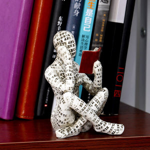 Resin Ornament Statue Figurines Desk Accessories Abstract Art Modern Home Decor Living Room Decoration acacuss