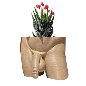 Resin Plant Pot Decor Sexy Men Naked Butt Flower Growing Pot Desktop Ornament Home Decorations for Succulents Ferns Planter Pot acacuss
