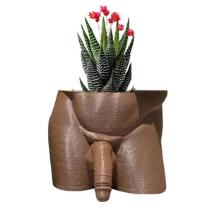Resin Plant Pot Decor Sexy Men Naked Butt Flower Growing Pot Desktop Ornament Home Decorations for Succulents Ferns Planter Pot acacuss