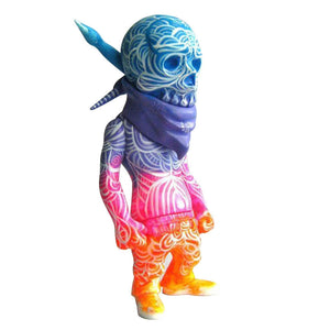 Resin Sculpture Figurine Rock Skull Doll Halloween Ornaments Home Desktop Decoration Statue Room Decoration Accessories acacuss
