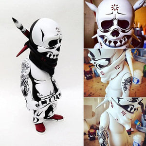 Resin Sculpture Figurine Rock Skull Doll Halloween Ornaments Home Desktop Decoration Statue Room Decoration Accessories acacuss