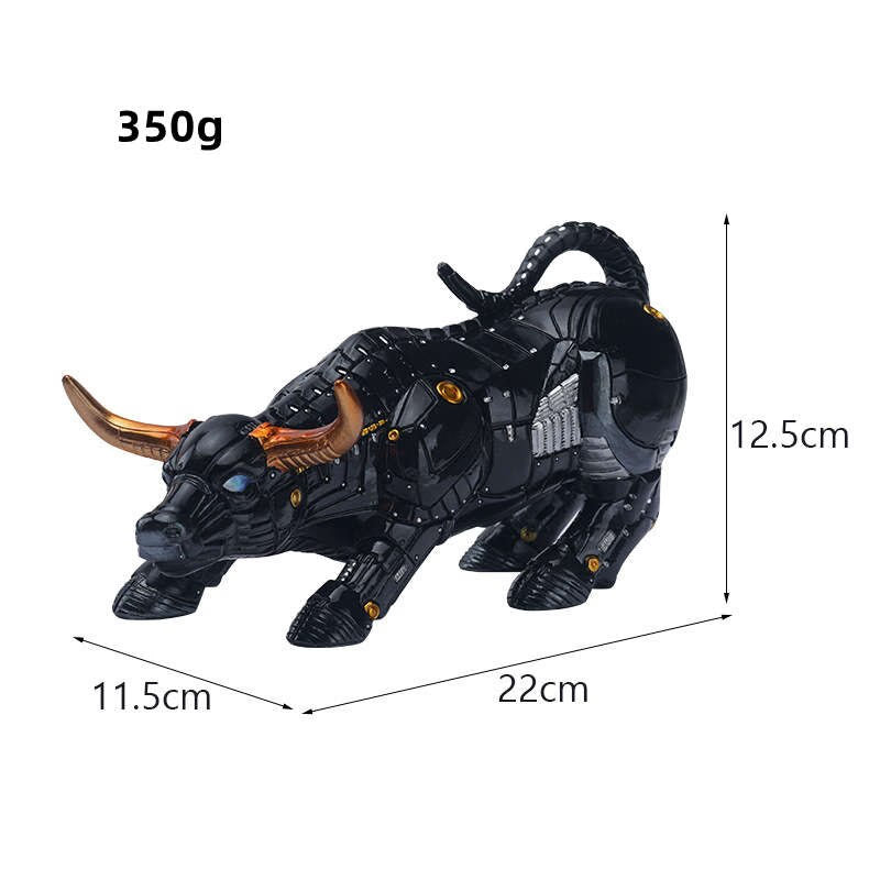 Resin Statue Animal Bitcoin Bull Nordic Abstract Ornaments For Figurines For Interior Sculpture Room Home Decor acacuss