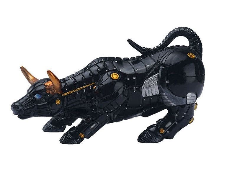 Resin Statue Animal Bitcoin Bull Nordic Abstract Ornaments For Figurines For Interior Sculpture Room Home Decor acacuss