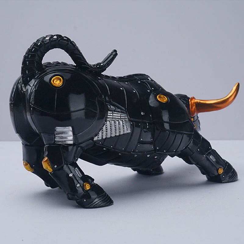 Resin Statue Animal Bitcoin Bull Nordic Abstract Ornaments For Figurines For Interior Sculpture Room Home Decor acacuss