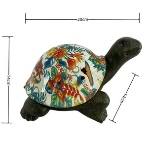 Resin Turtle Ornament Colorful Water Transfer Turtle Statue Ornament Home Decoration Living Room Office Graffiti Ornament Gifts acacuss